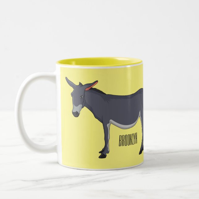 Tasse 2 Couleurs Donkey cartoon (Gauche)