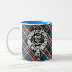 Tasse 2 Couleurs Donnachaidh (Robertson) Robe tartan Crest