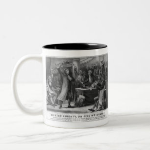 Tasse 2 Couleurs Donne-moi la liberté ou donne-moi la mort