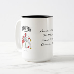 Tasse 2 Couleurs Donovan Family Crest, Traduction & Signification