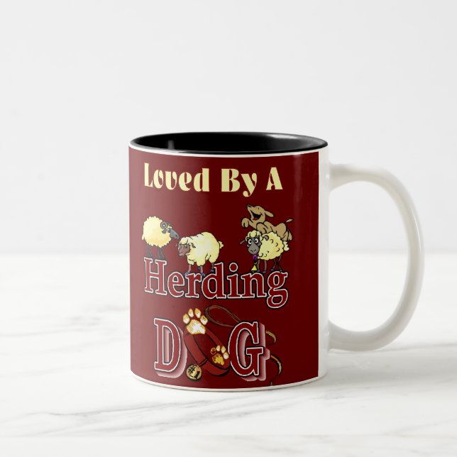 Tasse 2 Couleurs Dons aux propriétaires de chiens d'élevage (Droit)
