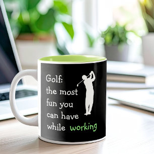 Tasse 2 Couleurs Dons Funny Executive Golf