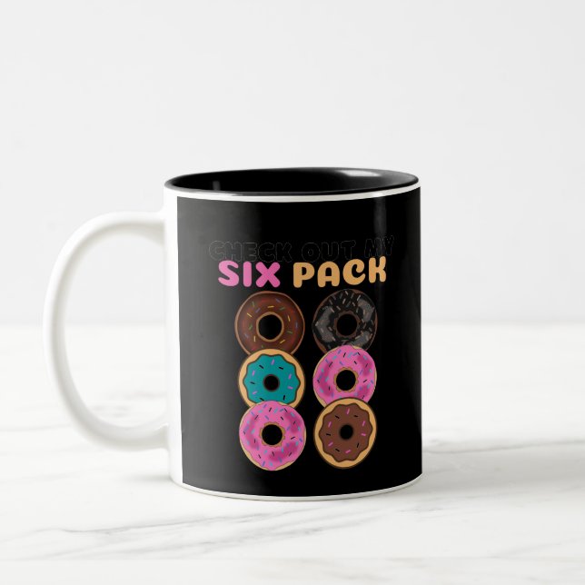 Tasse 2 Couleurs Donut Drôle (Gauche)
