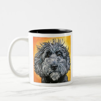Tasse 2 Couleurs Doodle noir