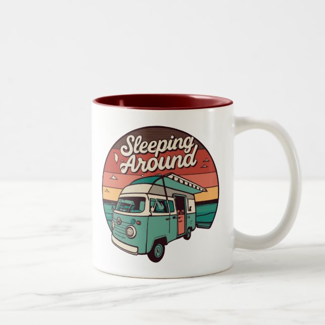 Tasse 2 Couleurs Dormir Autour Du Camping (Droit)