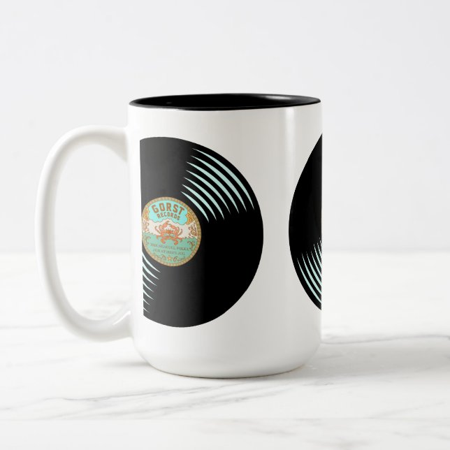 Tasse 2 Couleurs Dossier Vinyl des enregistrements Gorst (Gauche)