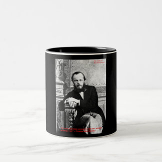 Tasse 2 Couleurs Dostoïevski "Dieu prévu" Citation d'amour Cadeaux