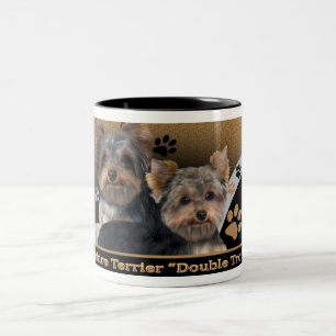 Tasse 2 Couleurs Doubles cadeaux de problème de Yorkshire Terrier
