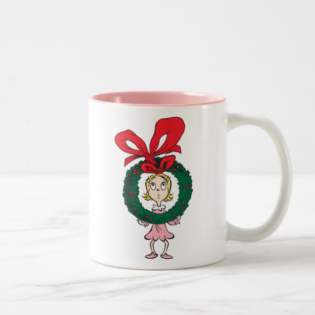 Tasse 2 Couleurs Dr Seuss | Cindy-Lou Who - Wreath (Droit)