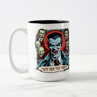 Tasse 2 Couleurs Dracula Vampire Retro Horror Comic