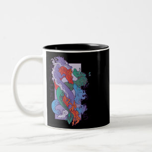 Tasse 2 Couleurs Dragon à quatre éléments officiels Asiatique Chino