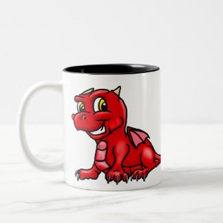 Tasse 2 Couleurs Dragon Bébé rouge mou