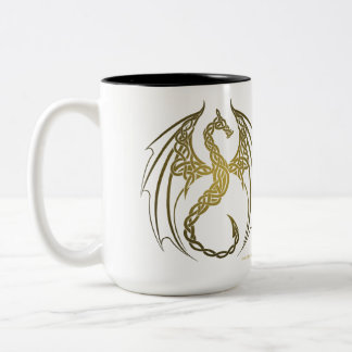 Tasse 2 Couleurs Dragon celtique