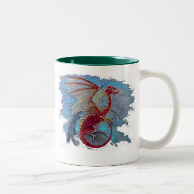 Tasse 2 Couleurs Dragon d'écarlate (Droit)