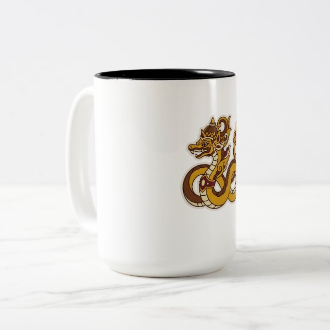 Tasse 2 Couleurs Dragon javanais (Devant gauche)