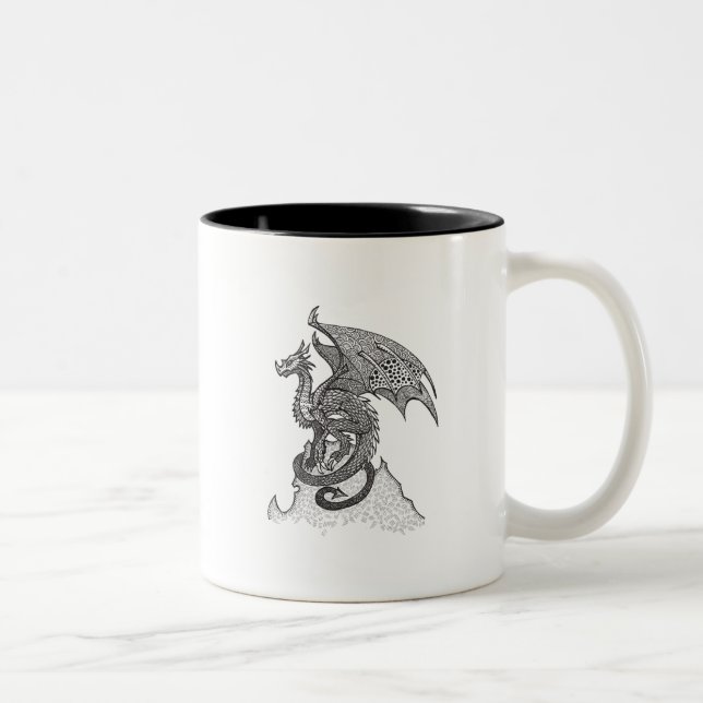 Tasse 2 Couleurs Dragon stoïque (Droit)