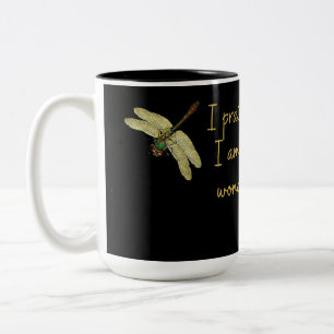 Tasse 2 Couleurs Dragonfly avec crainte / Merveilleusement confecti