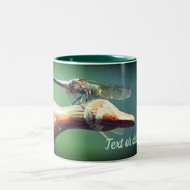 Tasse 2 Couleurs Dragonfly Co Pilote Nature Personnalisée (Centre)