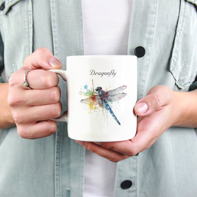 Tasse 2 Couleurs Dragonfly Dreamscape, personnalisée (Créateur téléchargé)