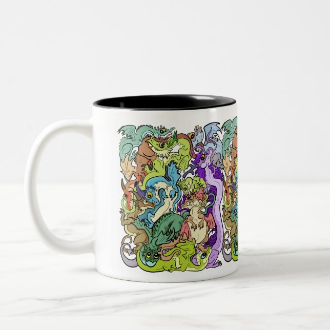 Tasse 2 Couleurs Dragons De Parti Emballés (Gauche)