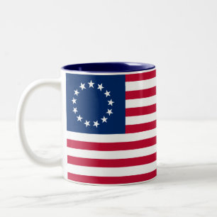 Tasse 2 Couleurs Drapeau américain Betsy Ross