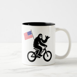 Tasse 2 Couleurs Drapeau américain Bigfoot Cycling