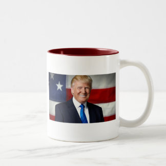 Tasse 2 Couleurs Drapeau américain Donald Trump - 11oz