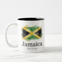 Drapeau aquarelle de Jamaïque | Patrimoine caribée