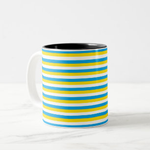 Tasse 2 Couleurs drapeau argentin rayures pays symbole bleu blanc y