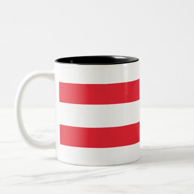 Tasse 2 Couleurs Drapeau Autriche (Gauche)