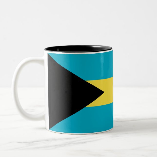 Tasse 2 Couleurs Drapeau bahamien (Gauche)