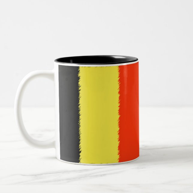 Tasse 2 Couleurs Drapeau belge (Gauche)