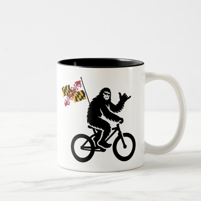 Tasse 2 Couleurs Drapeau Bigfoot Cycling Maryland (Droit)