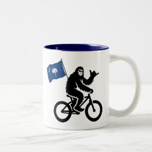 Tasse 2 Couleurs Drapeau Bigfoot Cyclisme Caroline du Sud