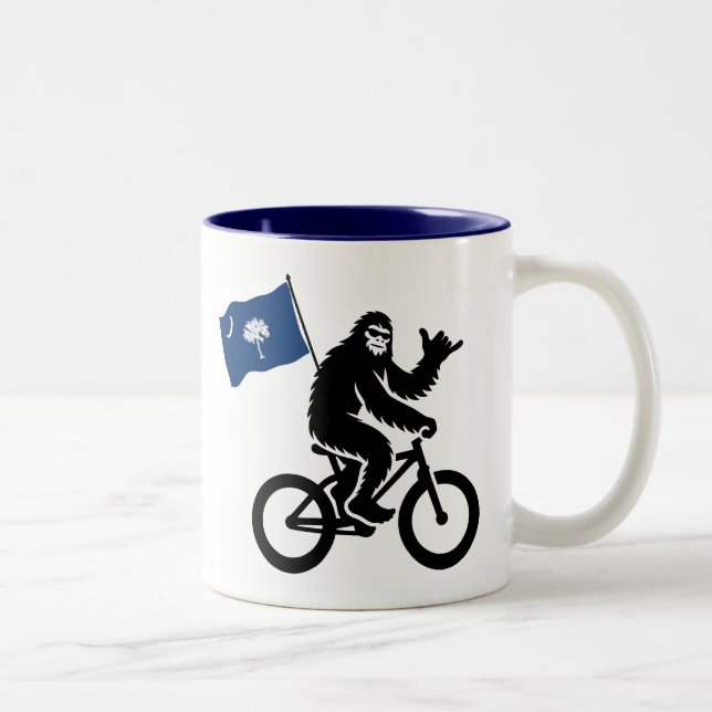 Tasse 2 Couleurs Drapeau Bigfoot Cyclisme Caroline du Sud (Droit)