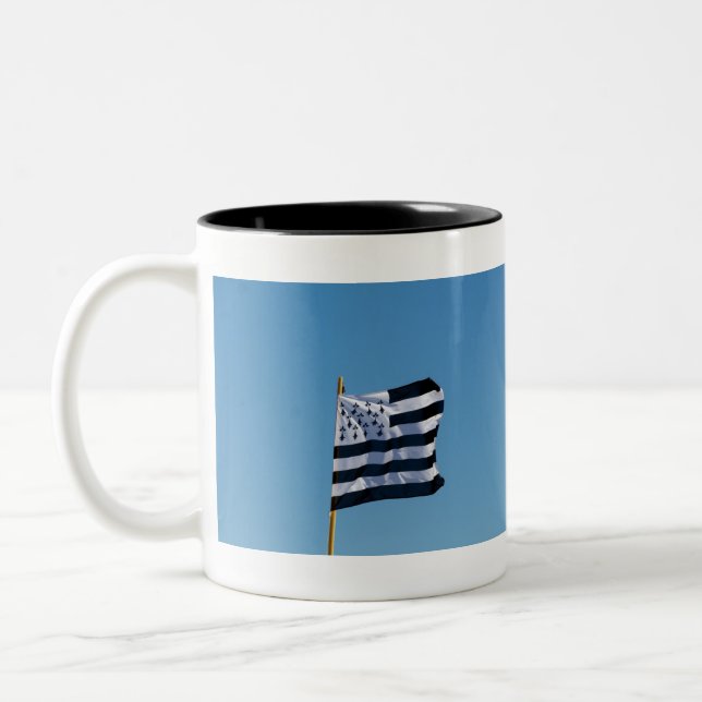 Tasse 2 Couleurs Drapeau breton (Gauche)