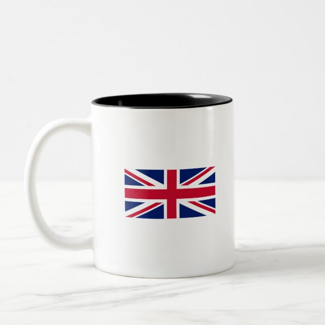 Tasse 2 Couleurs Drapeau britannique - Royaume-Uni-Angleterre-Union (Gauche)