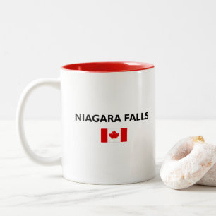 Tasse 2 Couleurs Drapeau canadien de Niagara Falls Canada Couleur c
