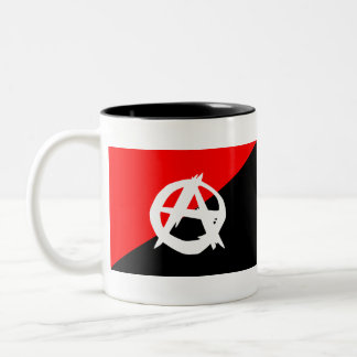 Tasse 2 Couleurs Drapeau d'anarchiste
