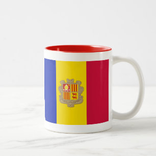 Tasse 2 Couleurs drapeau d'Andorre