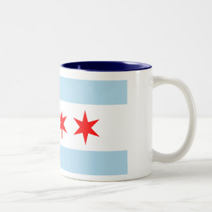 Tasse 2 Couleurs Drapeau de Chicago
