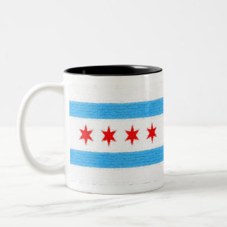 Tasse 2 Couleurs Drapeau de Chicago