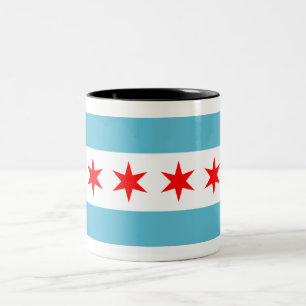 Tasse 2 Couleurs Drapeau de Chicago