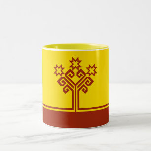 Tasse 2 Couleurs Drapeau de Chuvashia