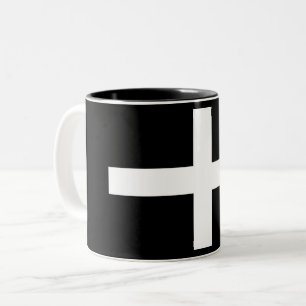 Tasse 2 Couleurs Drapeau de Cornouailles (Cornwall) (Comté d'Anglet