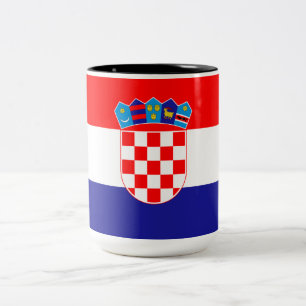 Tasse 2 Couleurs Drapeau de Croatie