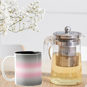 Tasse 2 Couleurs Drapeau de fierté Demigirl à dégradé – Drapeau Dem
