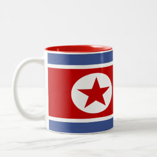 Tasse 2 Couleurs Drapeau de la Corée du Nord