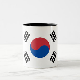 Tasse 2 Couleurs Drapeau de la Corée du Sud