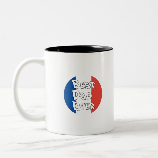 Tasse 2 Couleurs Drapeau de la France (Gauche)